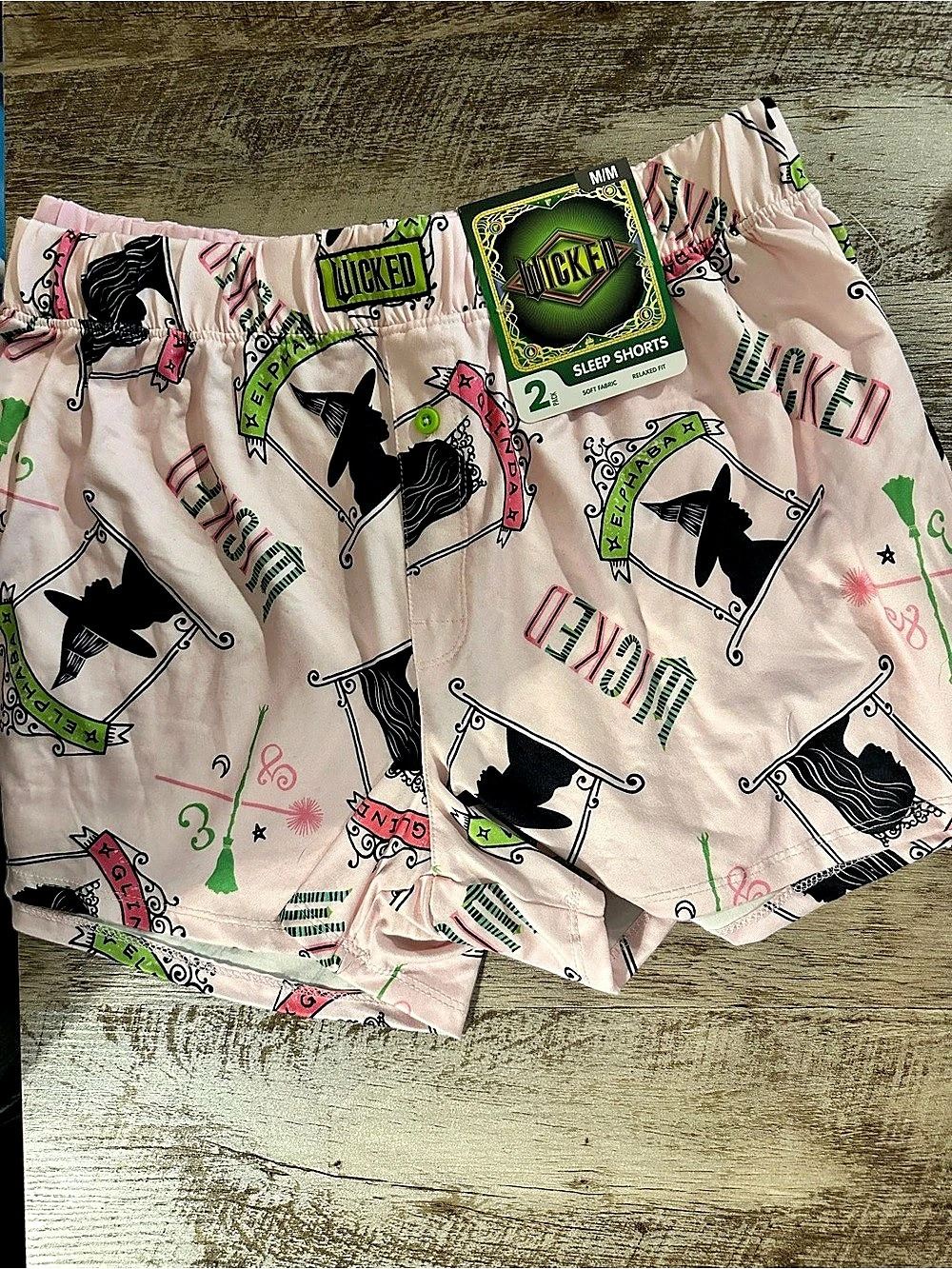 Wicked Sleep Shorts Pink Size Medium NWT